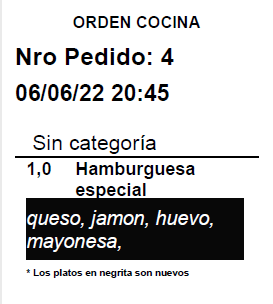 XResto pre-ticket